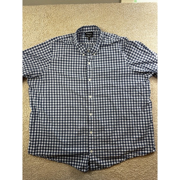 Bonobos Other - Bonobos Prominent Fit Shirt 4XL Blue White Check Long Sleeve Button Down